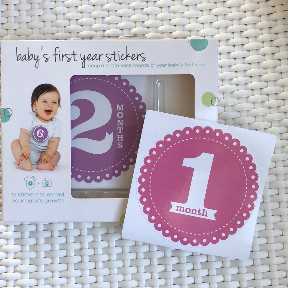 Baby’s first year stickers
